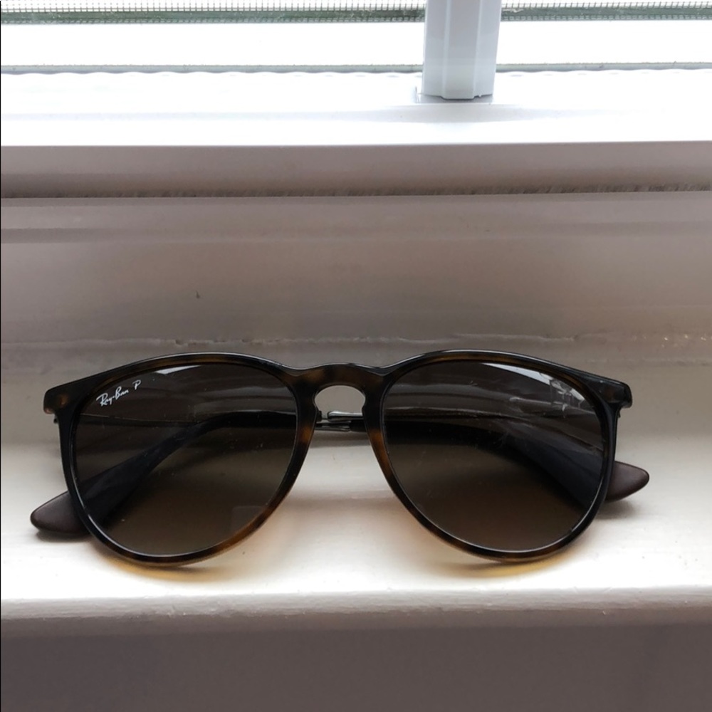 Erika tortoise ray bans polarized